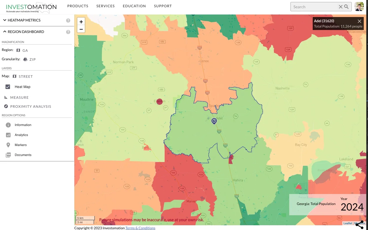 Population Heatmap